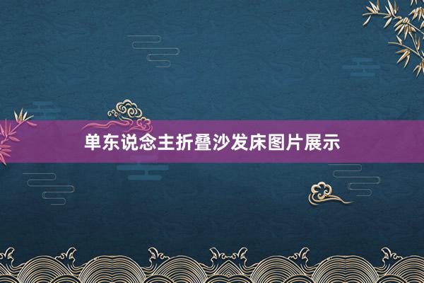 单东说念主折叠沙发床图片展示